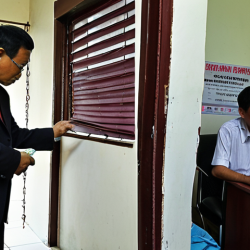 **Image Prompt 1:** A diptych or split-screen image contrasting legal and illegal moneylending in Malaysia. On the left, a brightly lit, professional office with a Malaysian individual comfortably signing a transparent loan agreement, a clear KPKT (Ministry of Housing and Local Government) license prominently displayed, and a friendly, trustworthy loan officer. On the right, a dark, unsettling scene featuring a distressed Malaysian individual or family in front of their home, with threatening graffiti or notices related to "Ah Long" (loan sharks), shadowy, aggressive figures in the background, and overwhelming, exorbitant daily interest rates depicted as ominous numbers. The image should clearly differentiate between safety and danger in borrowing.
