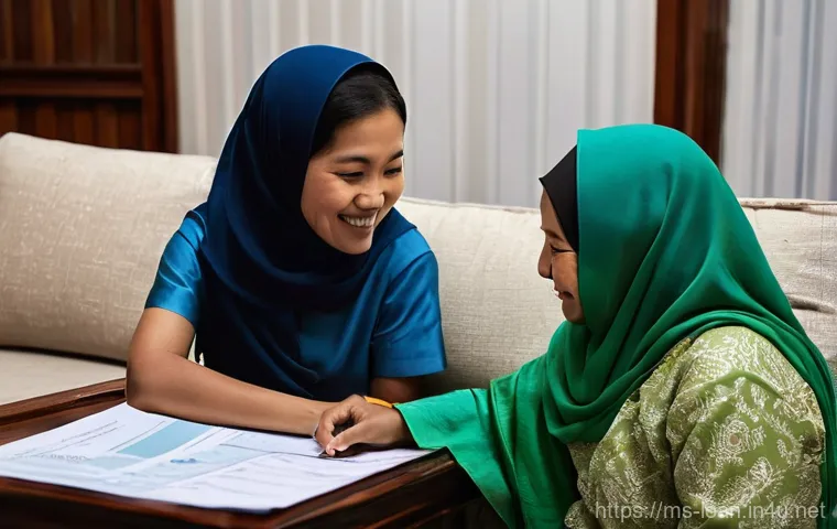무직자 소액 대출 후기 - **Prompt:** A middle-aged Malay man, professionally dressed in a collared shirt, sits comfortably in...